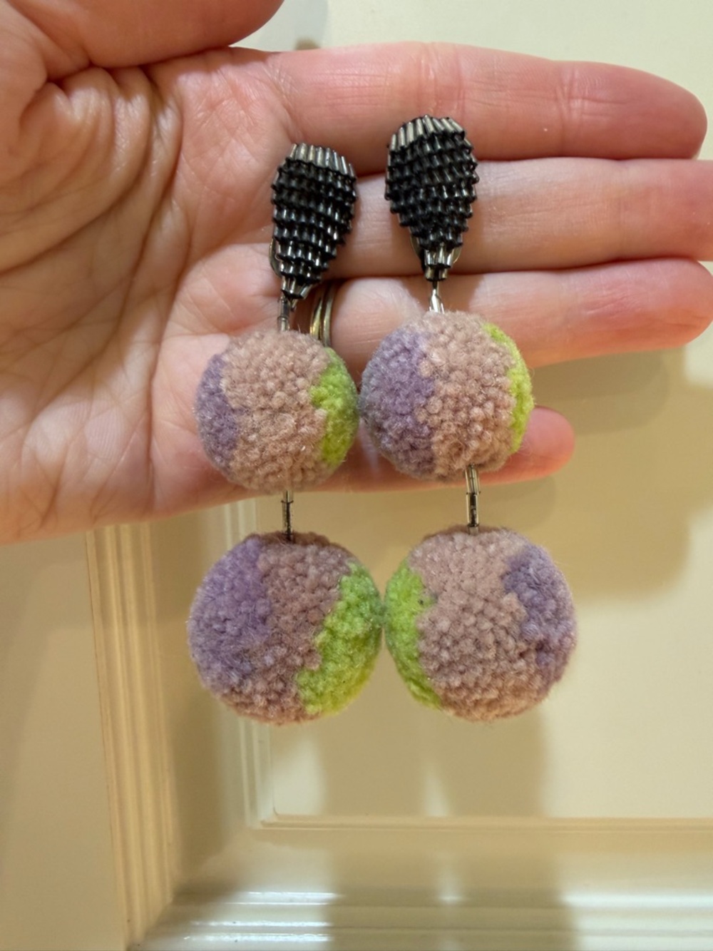 Mignonne Gavigan Pom Pom earrings